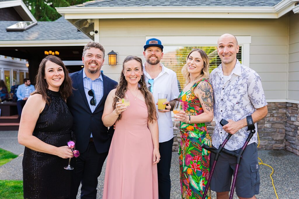 Same-sex wedding ceremony for Crystle and Leona at Trinity Tree Farm in Washington